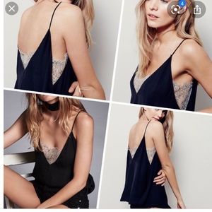 Free people lace tank cami